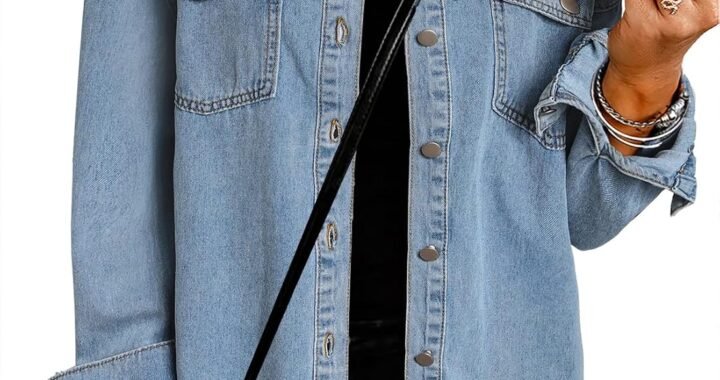 🌟 Dokotoo Women’s Oversized Denim Jacket – 2025’s Must-Have Layering Piece 🌟