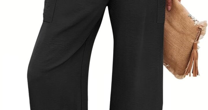 ANRABESS Womens Wide Leg Palazzo Capri Pants 2025 Summer Casual Loose High Waisted Lounge Flowy Cropped Beach Work Trousers