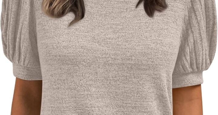 AUTOMET Womens Summer Tops Dressy Casual Blouses Business Short Sleeve Shirt 2025 Cute Trendy Sweater